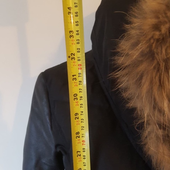 ⚡SOLD⚡NWOT Rudsak Atlier Noir Women's Down Genuine Fur + Leather Parka - Picture 8 of 14
